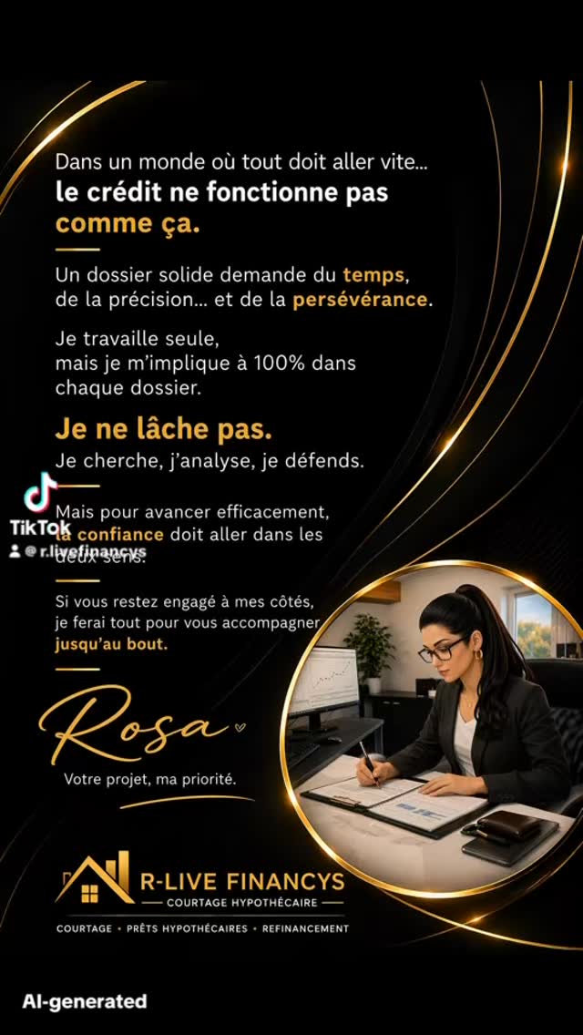 Je travaille seule, mais je m’implique à 100 % dans chaque dossier.