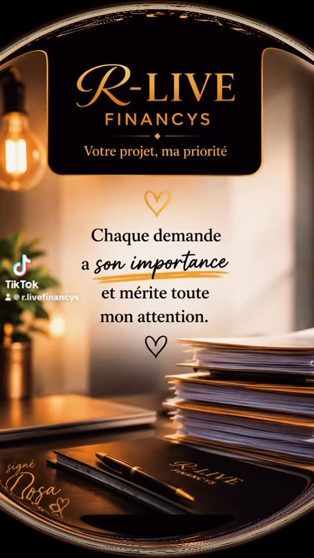 Chaque demande a son importance et mérite toute mon attention. Signé Rosa.